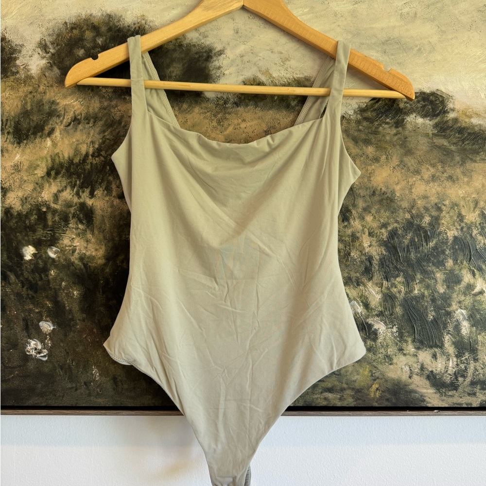SKIMS Grey/ Green Bodysuit
